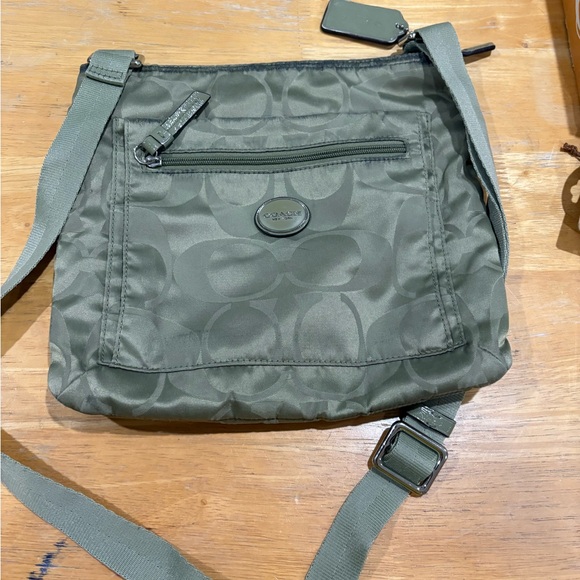 Coach Handbags - Coach Green Crossbody Bag with Adjustable Straps